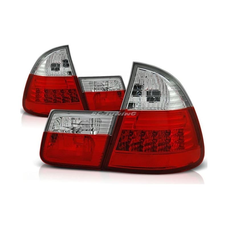 Feux Arrière BMW E46 Touring 99-05 à Leds Rouge/Clair