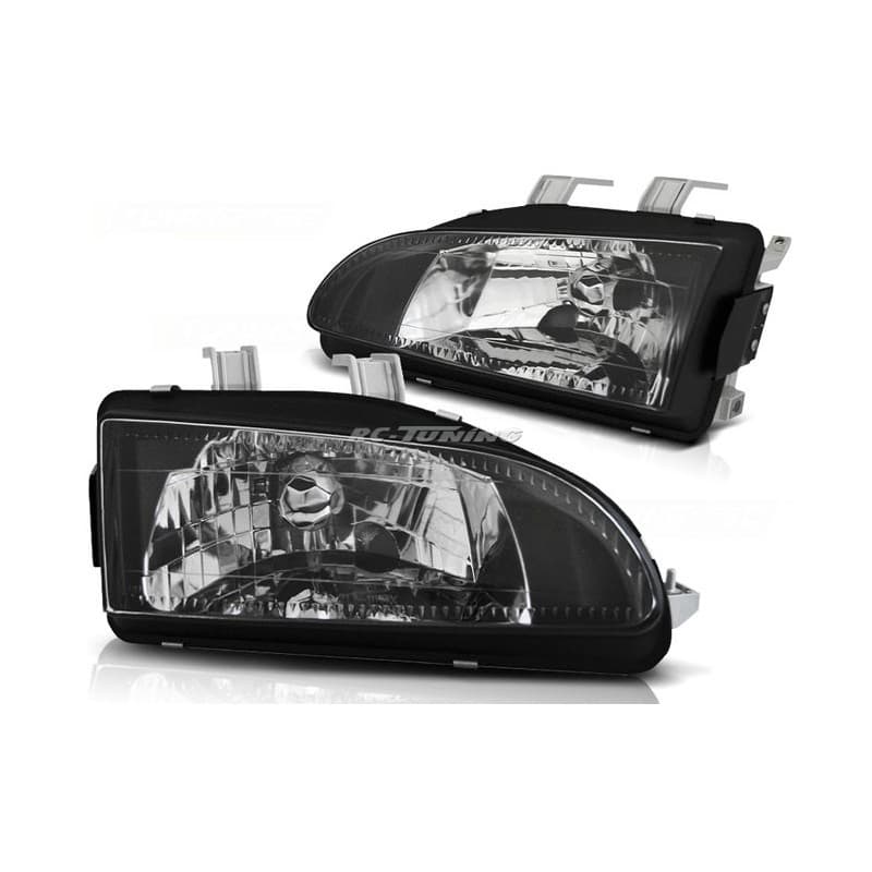 Phares Avant Honda Civic 09.91-08.95 2/3 ptes Noir