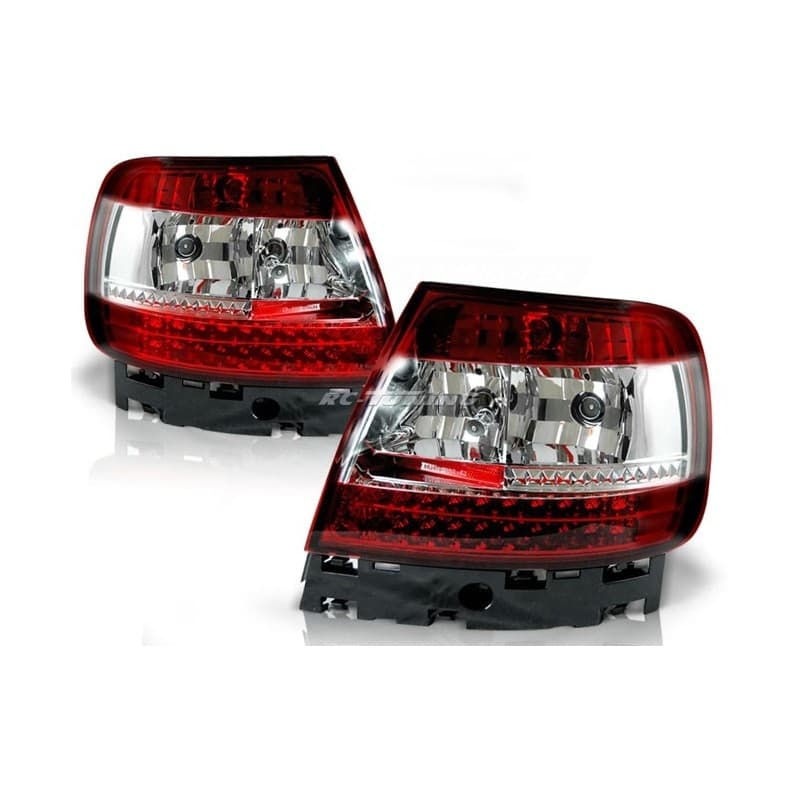 Feux Arrière Audi A4 B5 11.94-10.00 à Leds Rouge/Clair