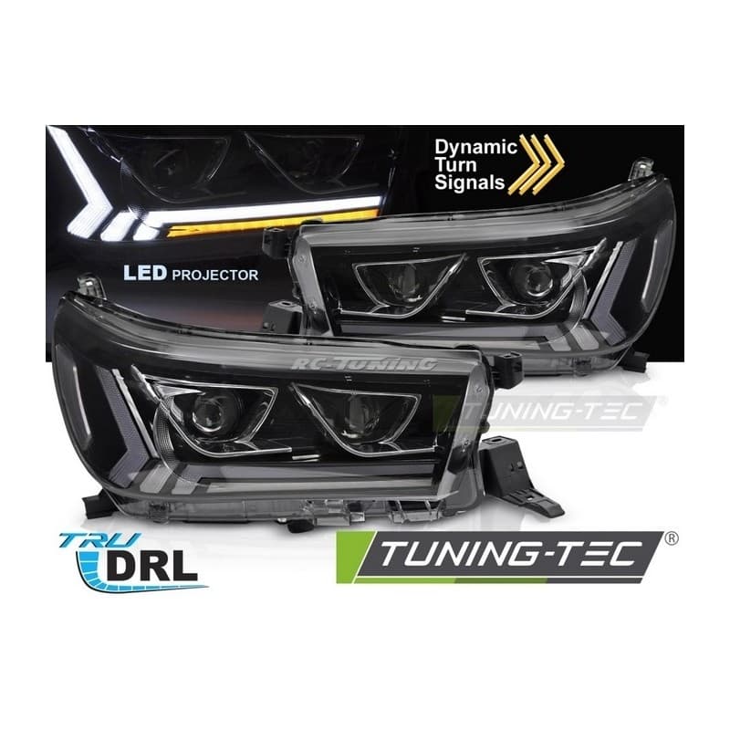 Phares avant Tube LED pour Toyota Hilux 16-20