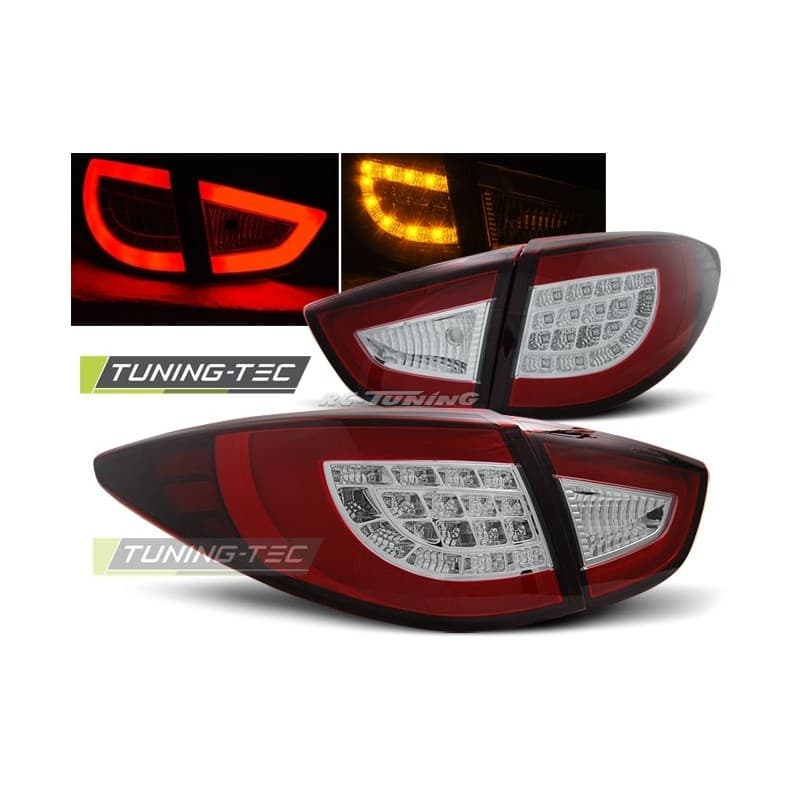 Feux Arrière Hyundai IX35 09- à Leds/Lightbar Rouge/blanc
