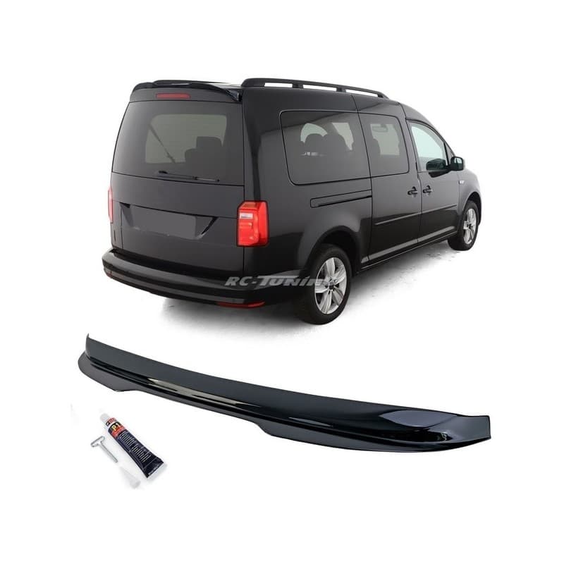 Becquet de toit noir brillant pour VW Caddy IV 2015-2020