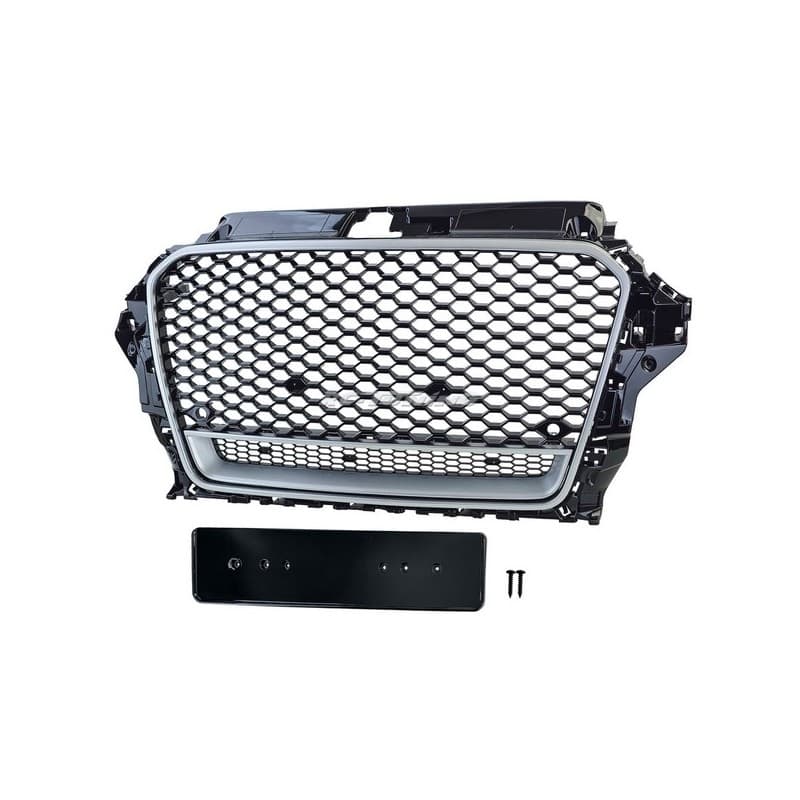Calandre sport nid d'abeille pour Audi A3 Type 8V 12-16