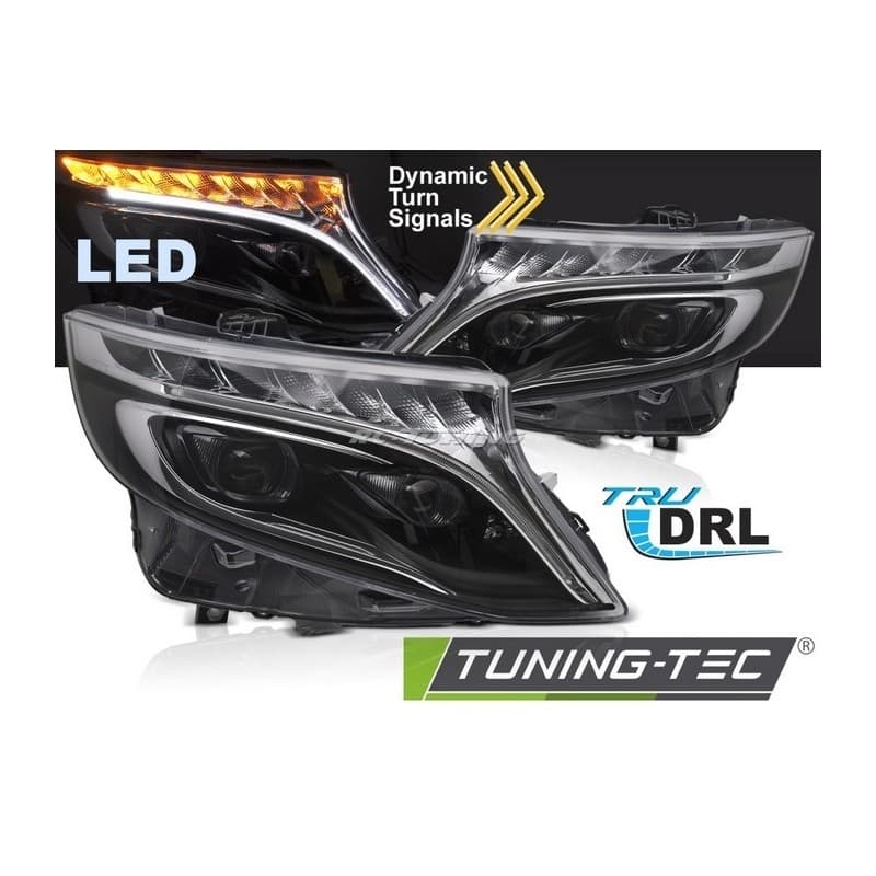 Phares avant Full LED pour Mercedes Classe V, Vito W447 14-23