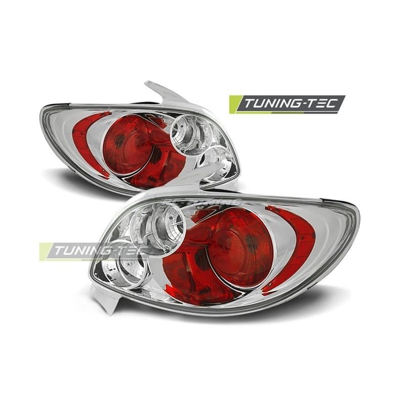 Feux Arrière Peugeot 206 10.98 Chrome
