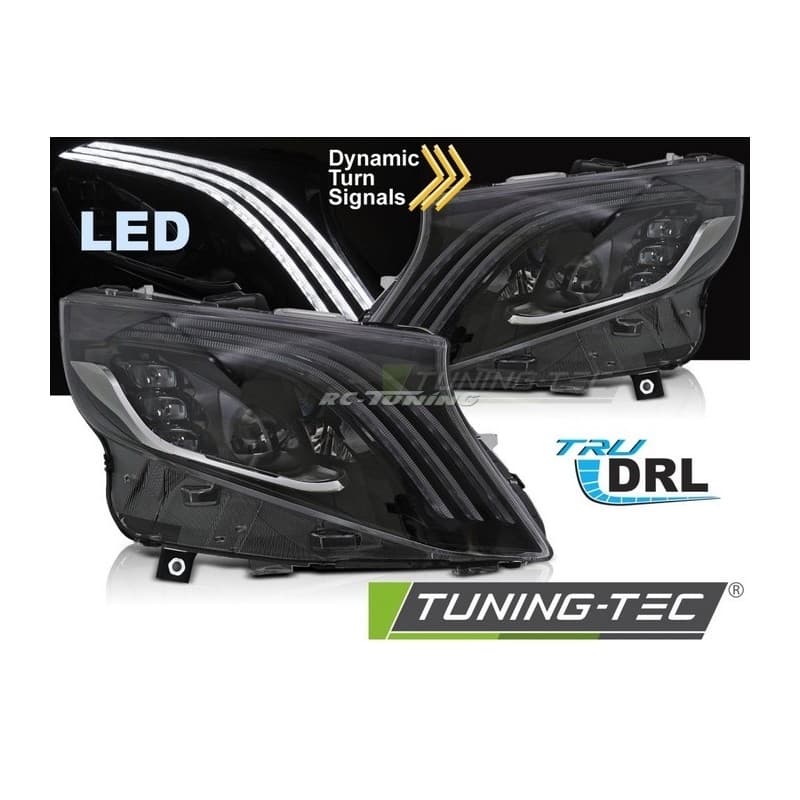 Phares avant Full LED pour Mercedes Classe V, Vito W447 14-23