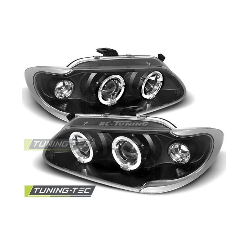 Phares Avant Angel Eyes Renault Megane/Scenic 96-99 Noir