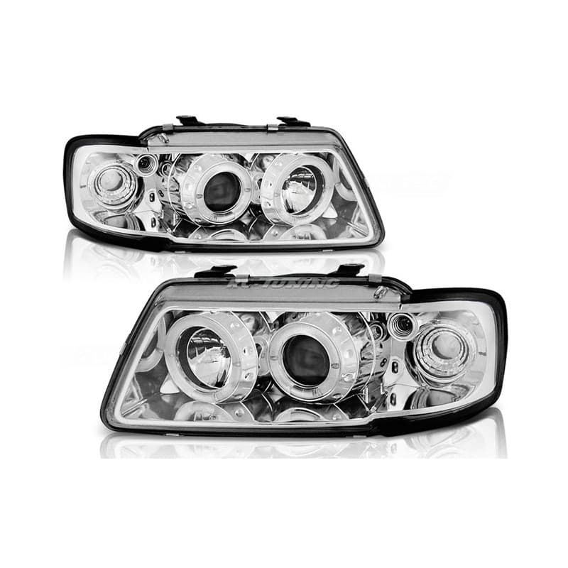 Phares Avant Angel Eyes Audi A3 8L 2000-2003 | Optiques Sport