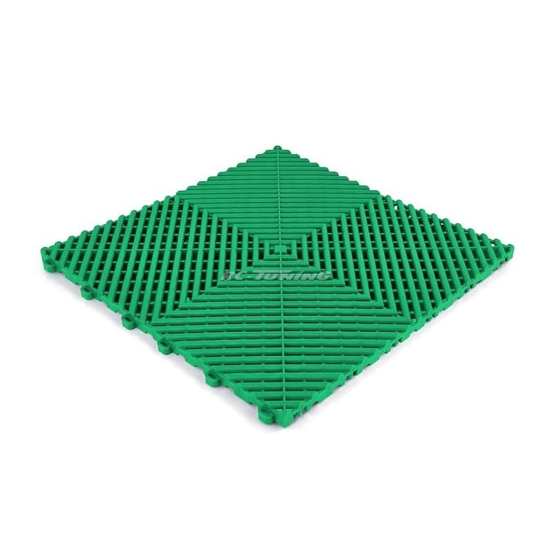 Dalle de Sol Clipsable RAMROXX 40x40 cm | RevĂŞtement Garage et Atelier - Vert
