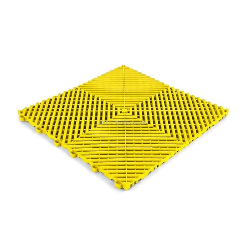 Dalle de Sol Clipsable RAMROXX 40x40 cm | RevĂŞtement Garage et Atelier - Jaune