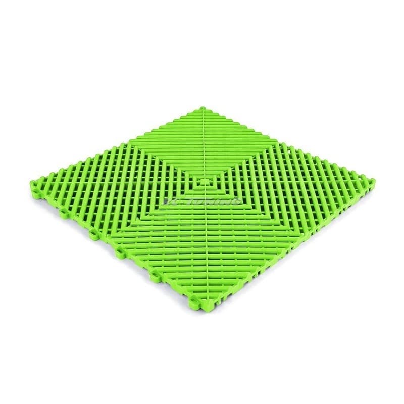 Dalle de Sol Clipsable RAMROXX 40x40 cm | RevĂŞtement Garage et Atelier - Vert clair