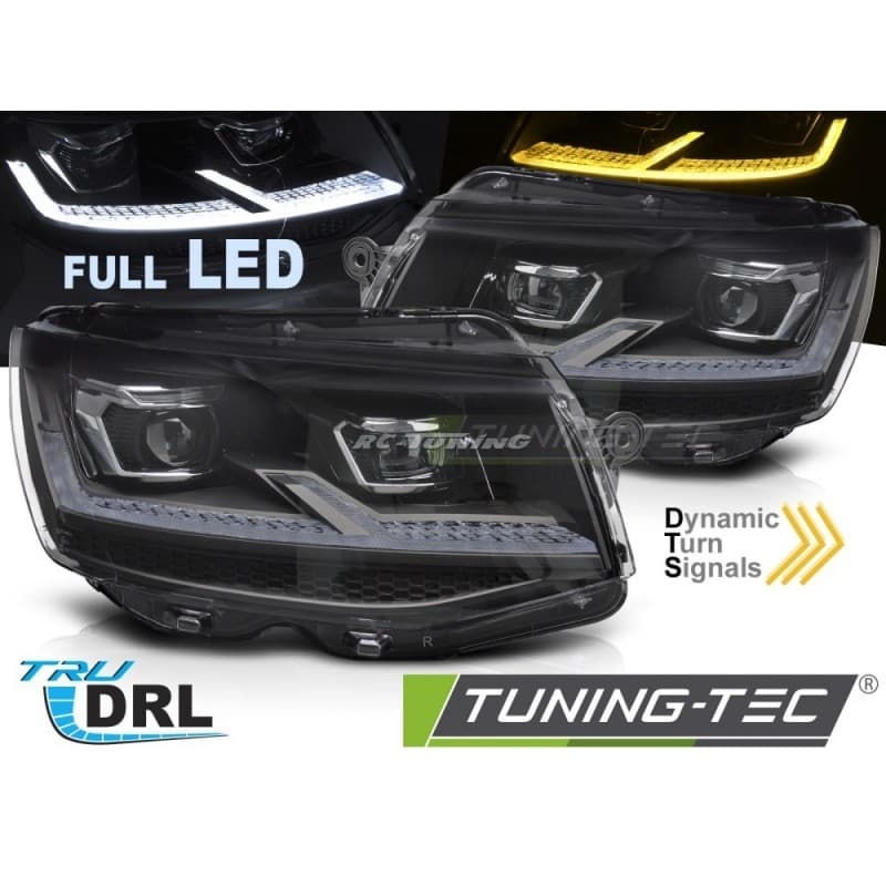 Phares Avant Full LED Séquentiels DRL pour VW T6 2015-2019 | Optiques LED Premium