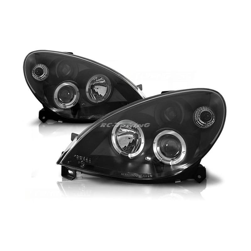 Phares Avant Angel Eyes Citroên Xsara 09.00-10.04 Noir