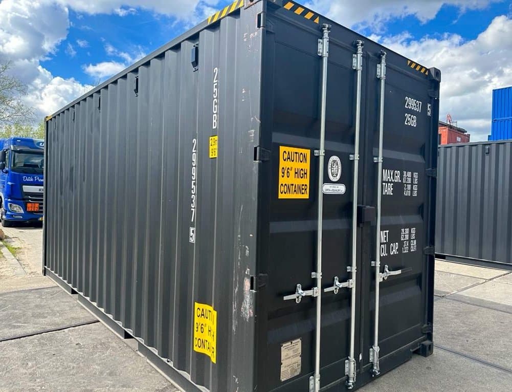 Contentor marítimo de 20 pés em RAL 9005