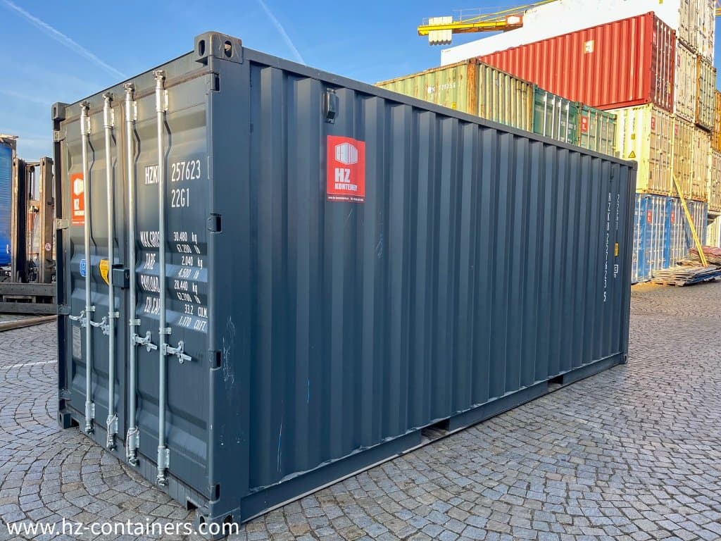 Contentor marítimo de 20 pés RAL 7016