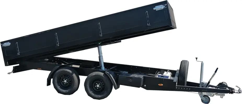 REMOLQUE BASCULANTE CON FRENO. 4X2M 2E 3.5T "COLOR NEGRO