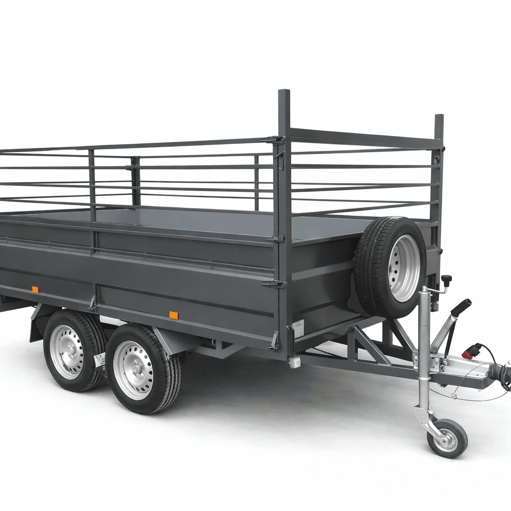 Remolque 2 ejes 3.000 x 1.700 x 500 Ruedas por debajo – Mma 750 kg