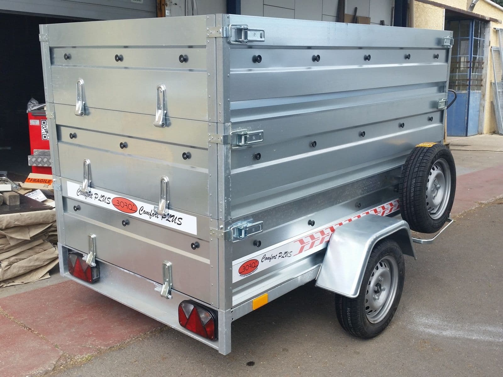 Remolque de equipaje BORO NIEWIADOW BO723 con tapa