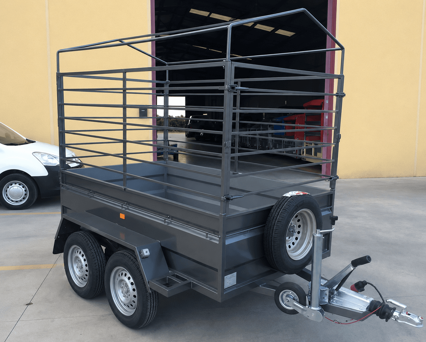 Remolque 2 ejes 2.200 x 1.500 x 500 – Reforzado – Mma 750 kg