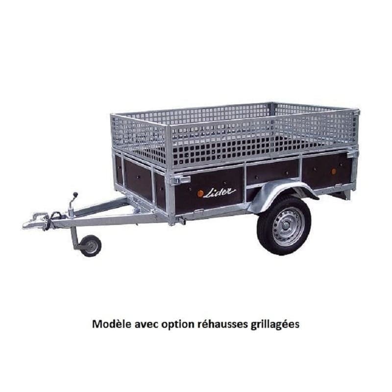 Remorque bois - Lider - 322 x 182 cm - PTAC 500 kg