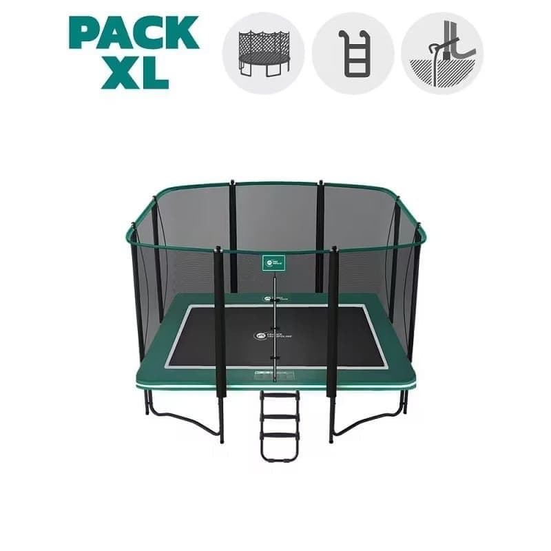 Trampoline Apollo Sport 300cm - Filet de protection - échelle + Kit d'ancrage