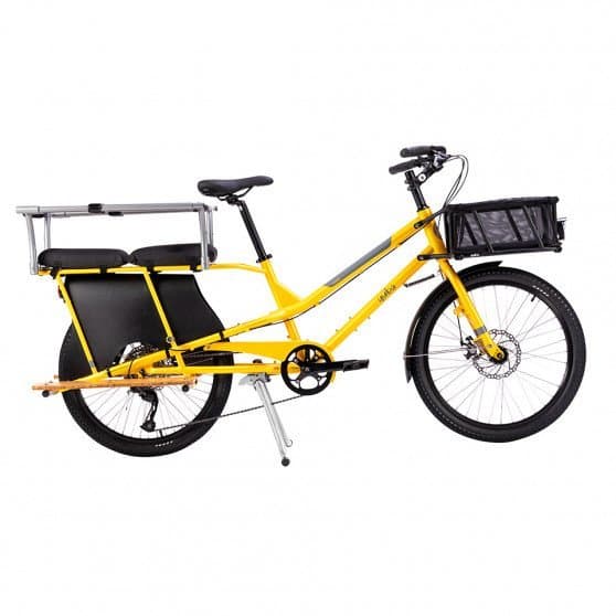 Vélo cargo longtail Yuba kombi - Jaune