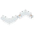 Angle sortant pour profilé 3 m - Aluminium anodisé naturel