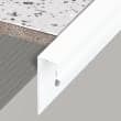 Angle rentrant pour profilé 3 m - Aluminium laqué blanc