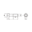 Vis tĂȘte cylindrique 6 pans creux (CHC) M4 x 30 mm - Inox A2