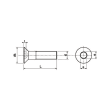Vis tĂȘte fraisĂ©e 6 pans creux (FHC) M5 x 30 mm - Inox A2