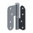 Paumelle inox brossé BR droite N 16 mm droite 100 x 70 mm