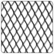 Tôle métal déployé 1000 x 500 / 10 x 5,5 mm - Aluminium brut