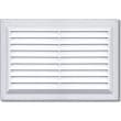 Grille simple avec moustiquaire 260 x 165 mm blanche