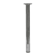 Pied d30 m10 acier chrome h700