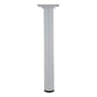 Pied d30 m10 acier blanc h150