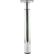 Pied zoom d30 h210-350 acier chrome