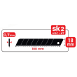 Cutter pro ALL BLACK BLADE avec vis de blocage