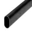 Tube de penderie ovale 30 x 15 mm - Noir