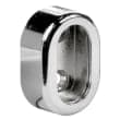 Enjoliveur ouvert ovale pour tube 30 x 15 mm - Chromé