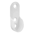 Naissance ouverte ovale pour tube 30 x 15 mm - Blanc
