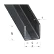Profilé U 16 x 16 x 1,5 mm - Acier profilé à froid verni