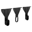 Suspensions sous pente ovales 30 x 15 mm - Noir
