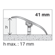 Seuil multi-niveaux DINAFIX 41 x 2700 mm - HĂȘtre