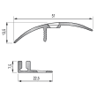 Seuil multi-niveaux TECNIS 32 x 930 mm - Anodisé naturel