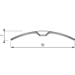 Seuil Ă visser laiton 30 x 830 mm