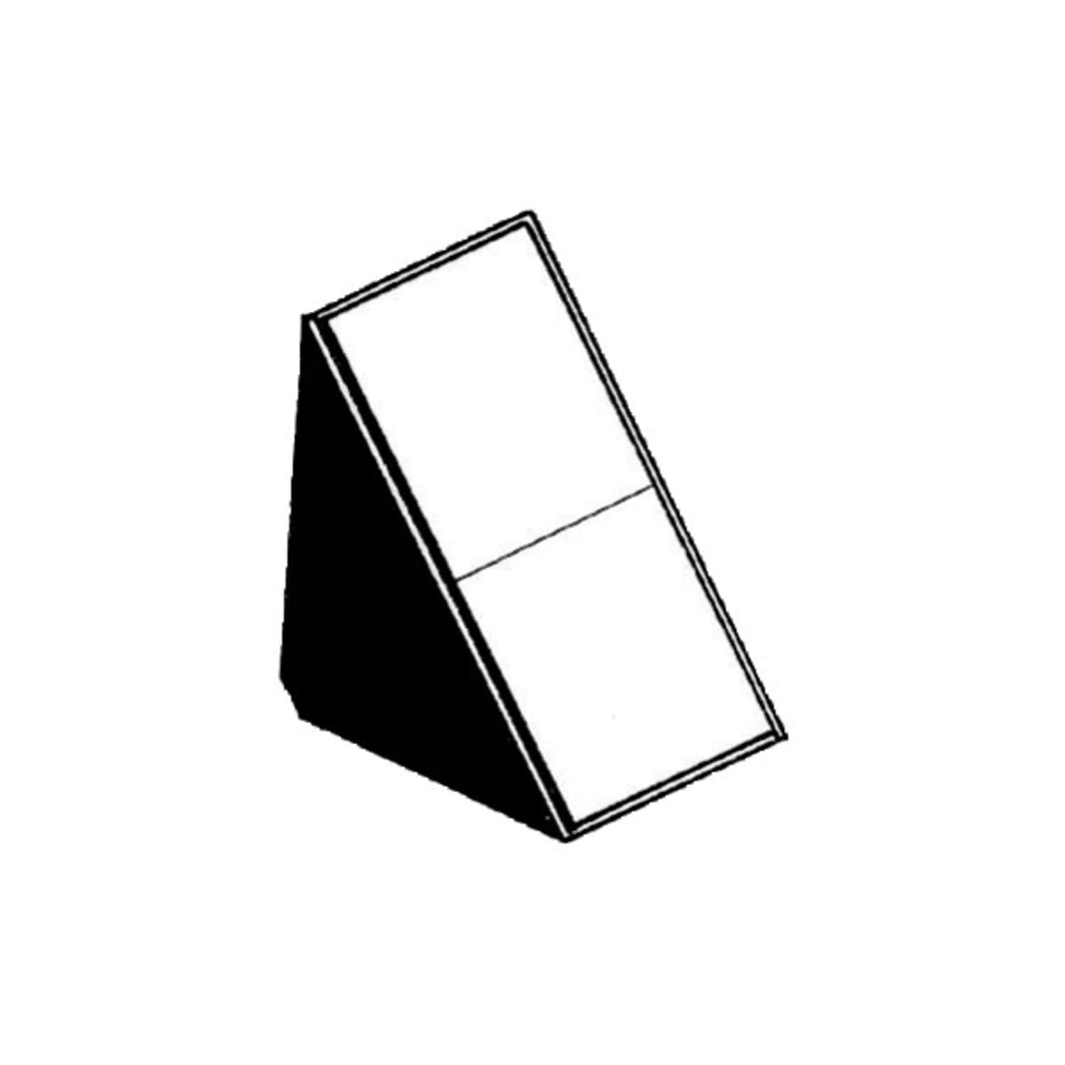 Équerre double haut SYSTEMTAC PRO® marron 24 x 42 x 42