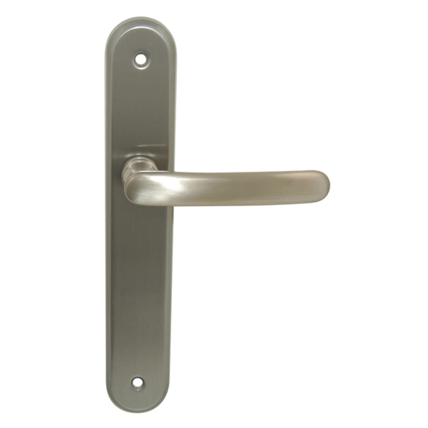Poignées Auber sur plaque 195 mm zamak Nickel Mat BDC