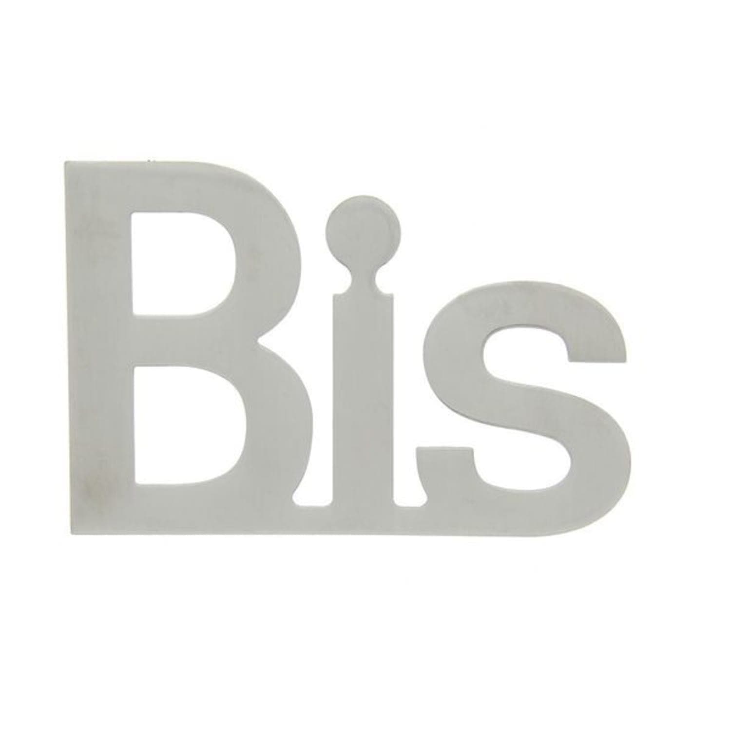 Lettres BIS inox 316L 119 x 80 mm