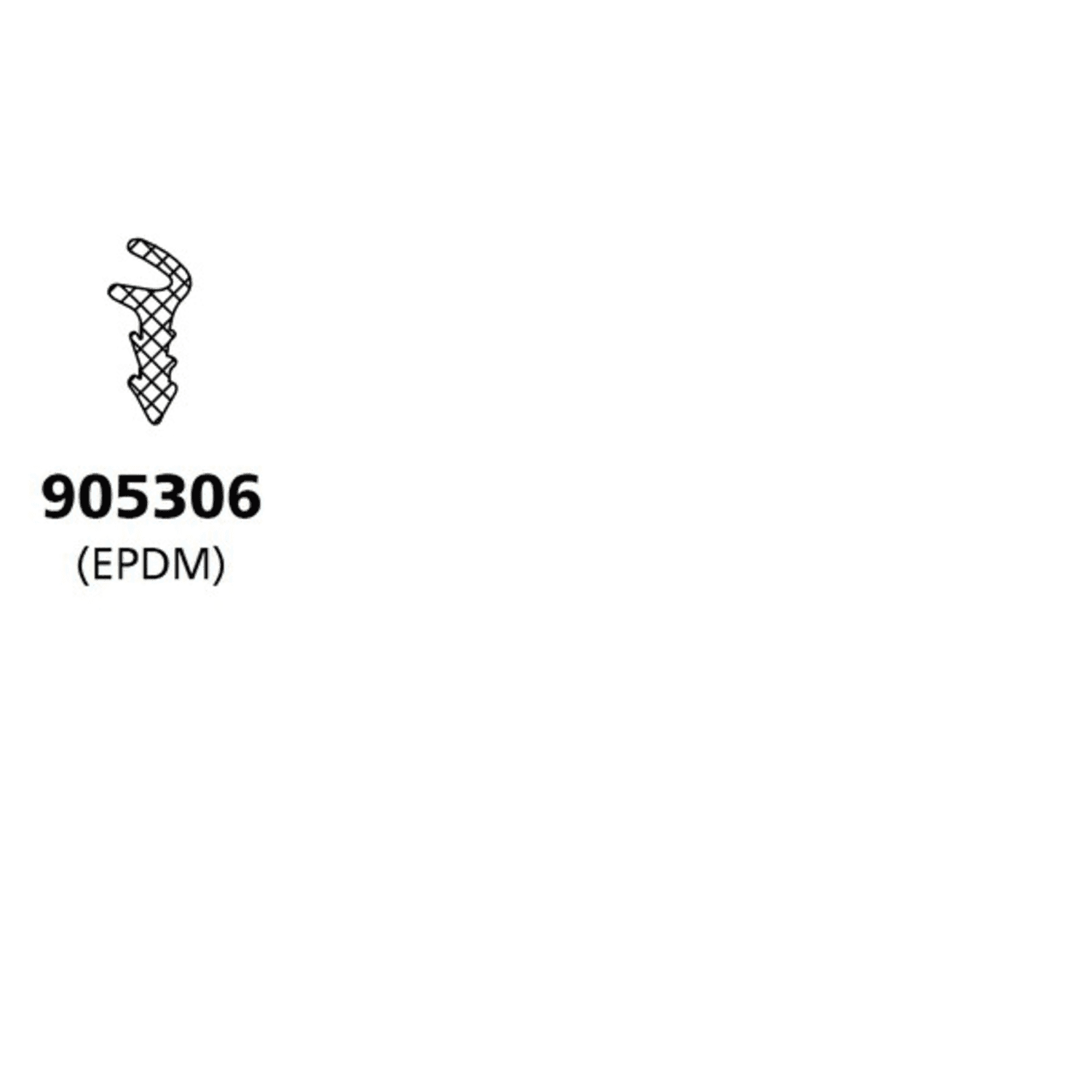 Joint de butée pour profilés de porte 905306