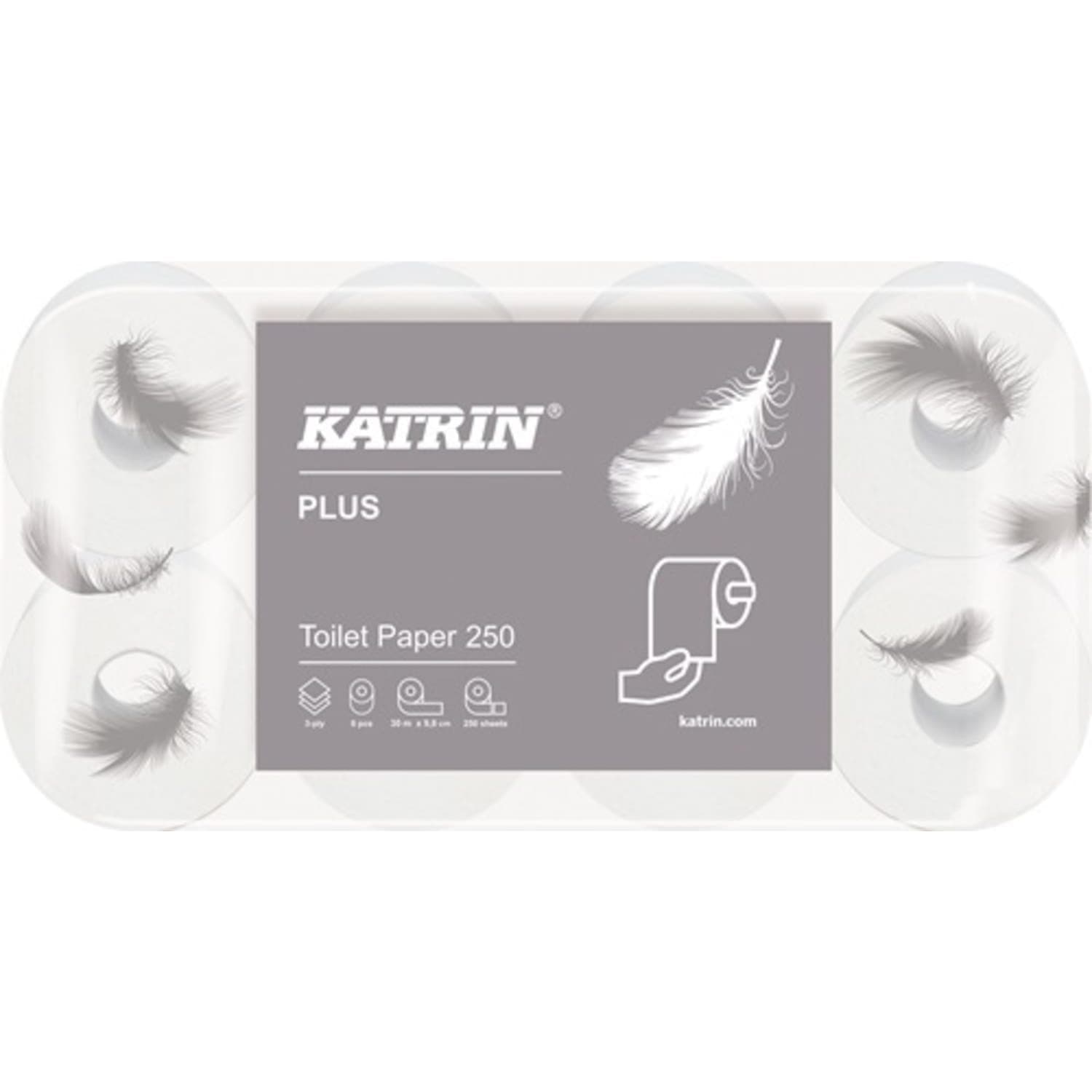 Papier toilette Katrin Plus 250 3 couches